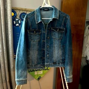 Flag and Anthem Jean Jacket with Tags
